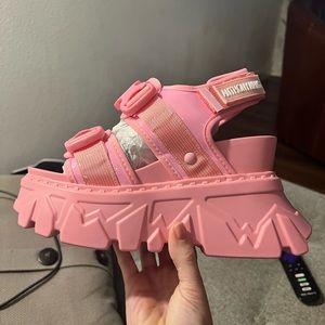 Anthony Wang Goose Berry 03 Pink Platform Sandal Size 6  NWOT